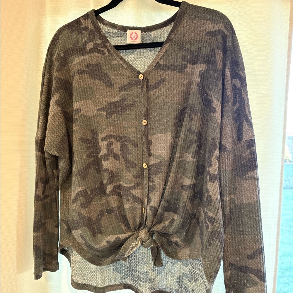 Camo Button Down Shirt